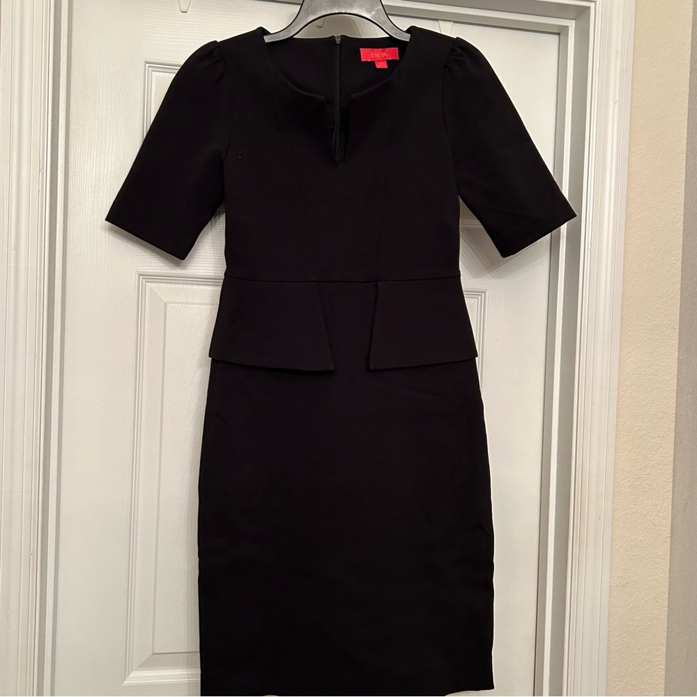 Lavia 18 black peplum dress size small